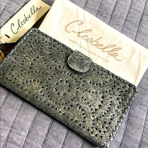 Cleobella Mexican wallet-new with tags-silver
